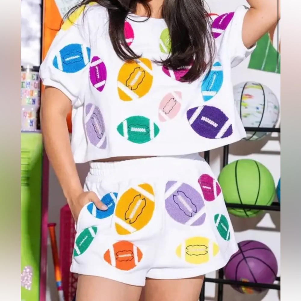 QOS Multi-Color Fuzzy Football Set